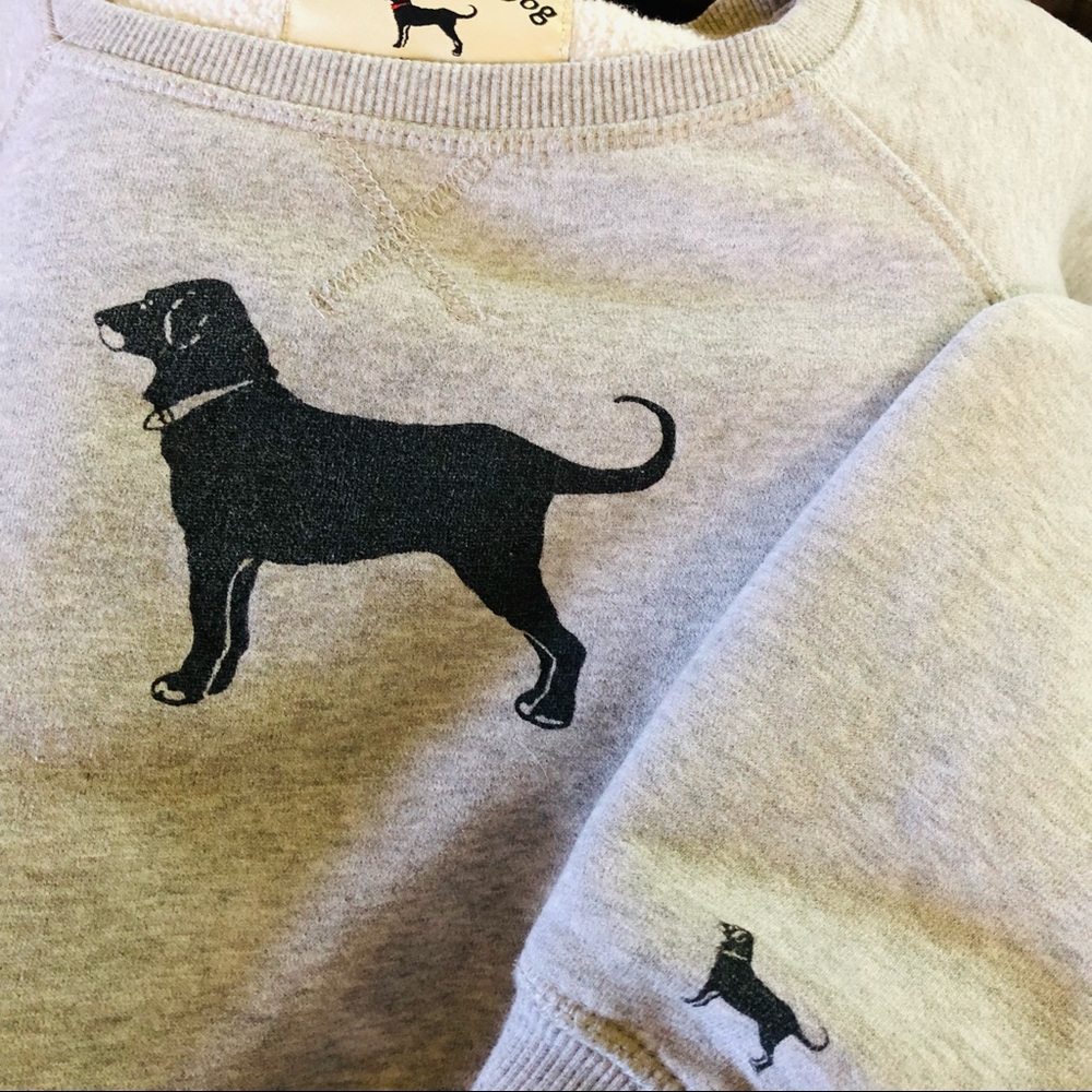 The Black Dog Heavyweight Grey Pullover Sweatshirt. Size Medium